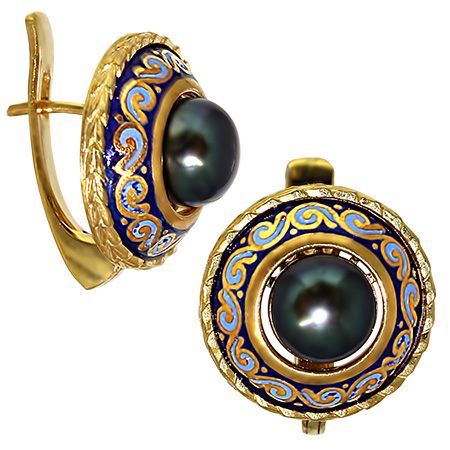Серьги 23-056-01G — фото 1